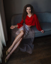 Load image into Gallery viewer, Platonic | Skirt with Organza Overlay