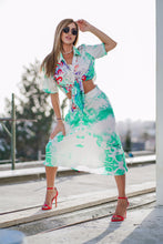 Load image into Gallery viewer, Jenga | Silk A-line Midi Skirt