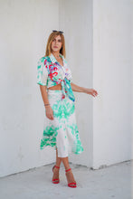 Load image into Gallery viewer, Jenga | Silk A-line Midi Skirt