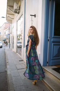 Cosmos | Sleeveless Maxi Kimono