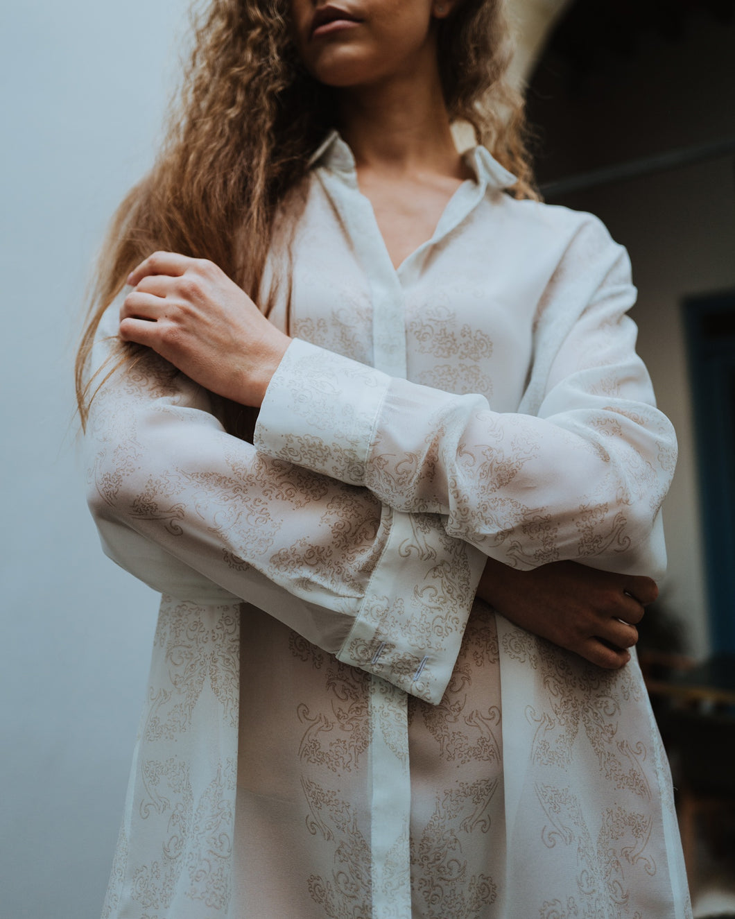 Pure | Chiffon Oversized Shirt