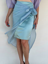 Load image into Gallery viewer, Undercurrent | High-Waist Pencil Skirt with Wrap
