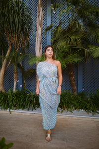 Vectora | One Shoulder Maxi Dress