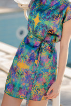 Load image into Gallery viewer, EROS | Wide-Neck Cap-Sleeve Box Dress
